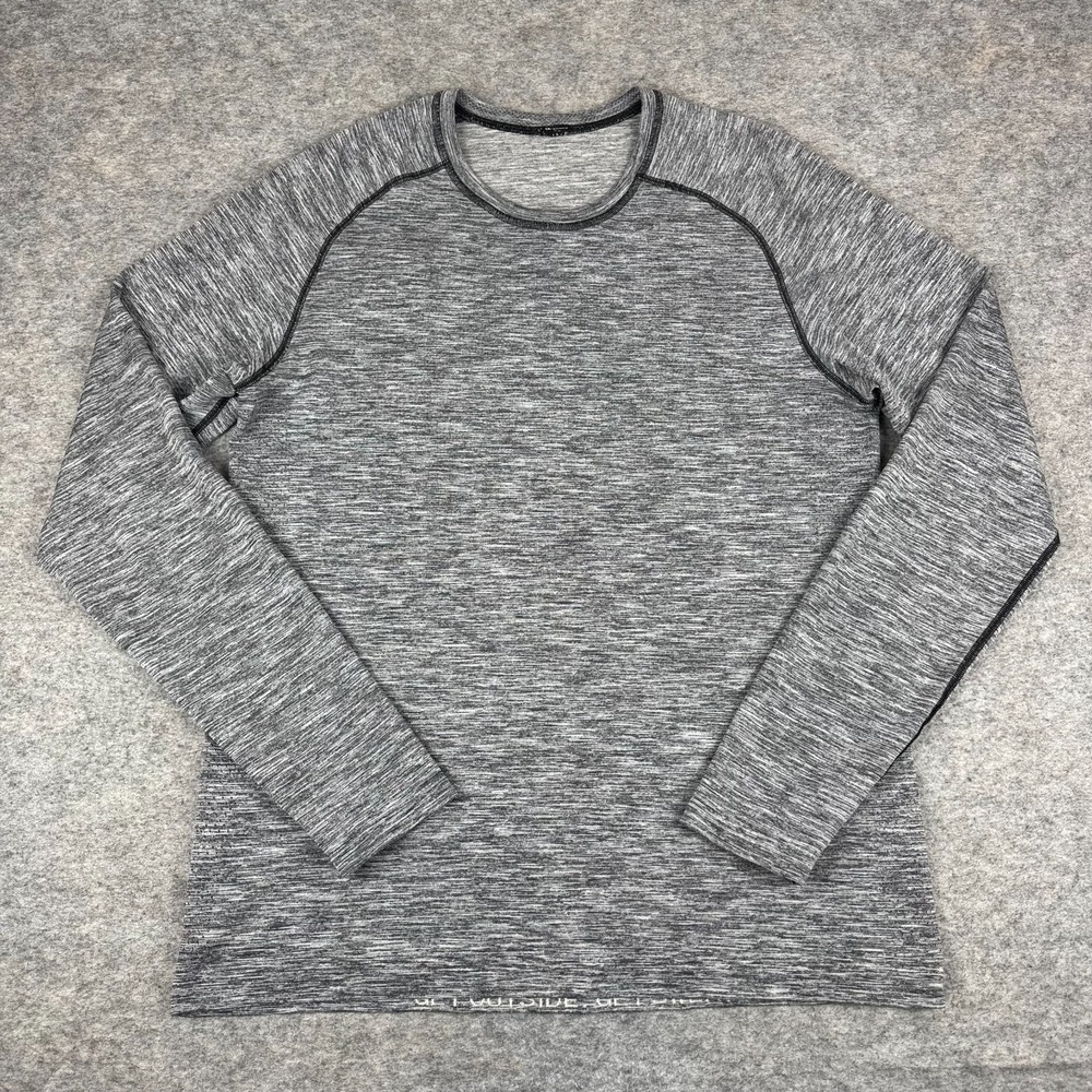Lululemon Metal‎ Vent Tech Long Sleeve Shirt Gray Mens Large L